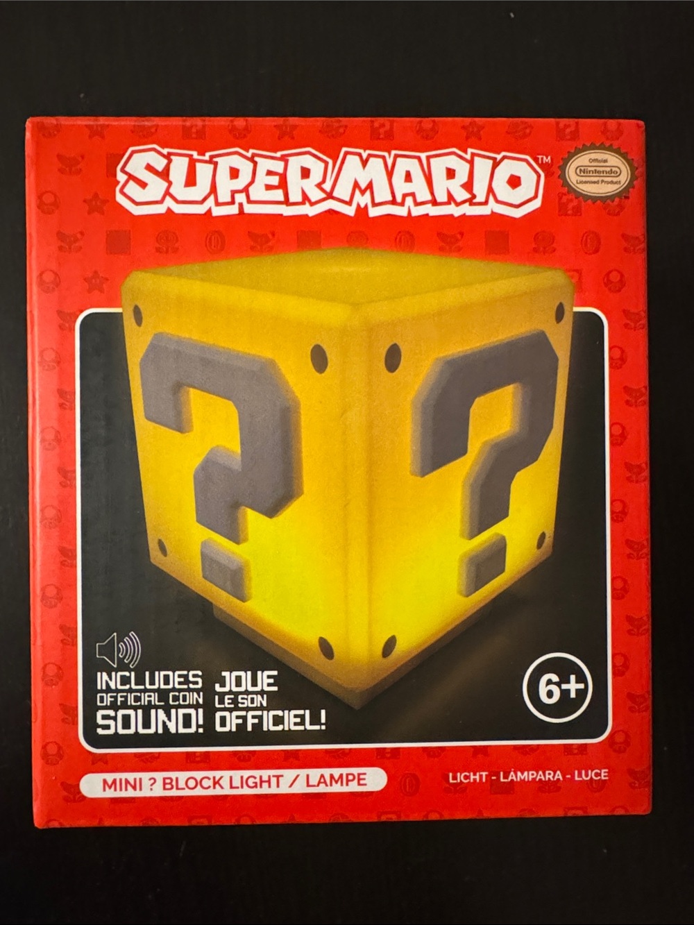 Nintendo Super Mario Yellow Question Block LED Light